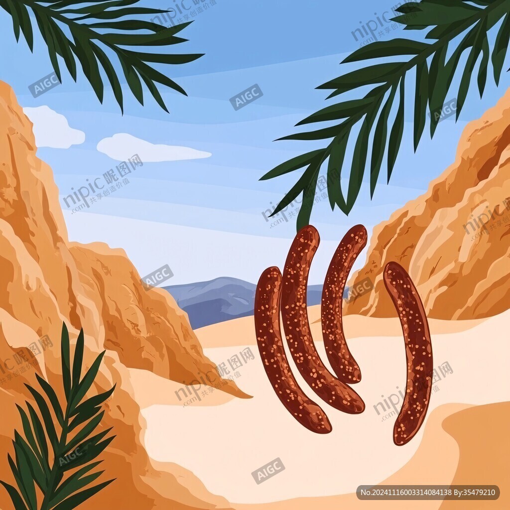 沙漠肉苁蓉插画
