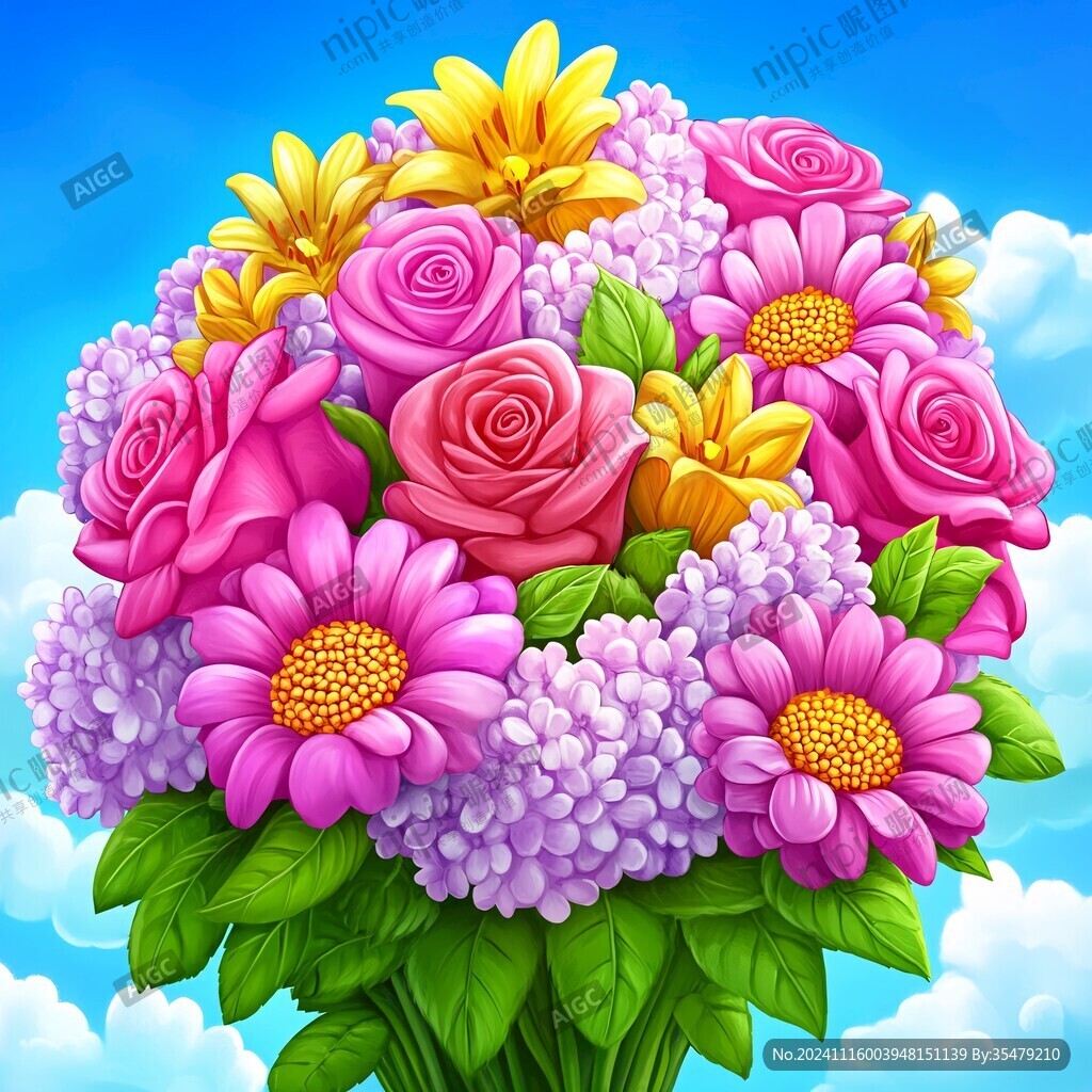 3d立体花卉牡丹