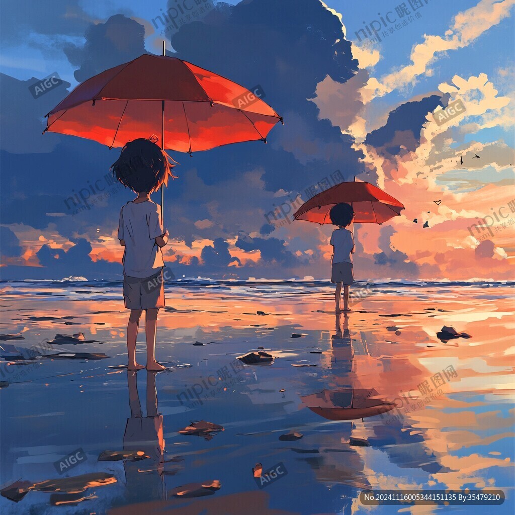 动漫海边