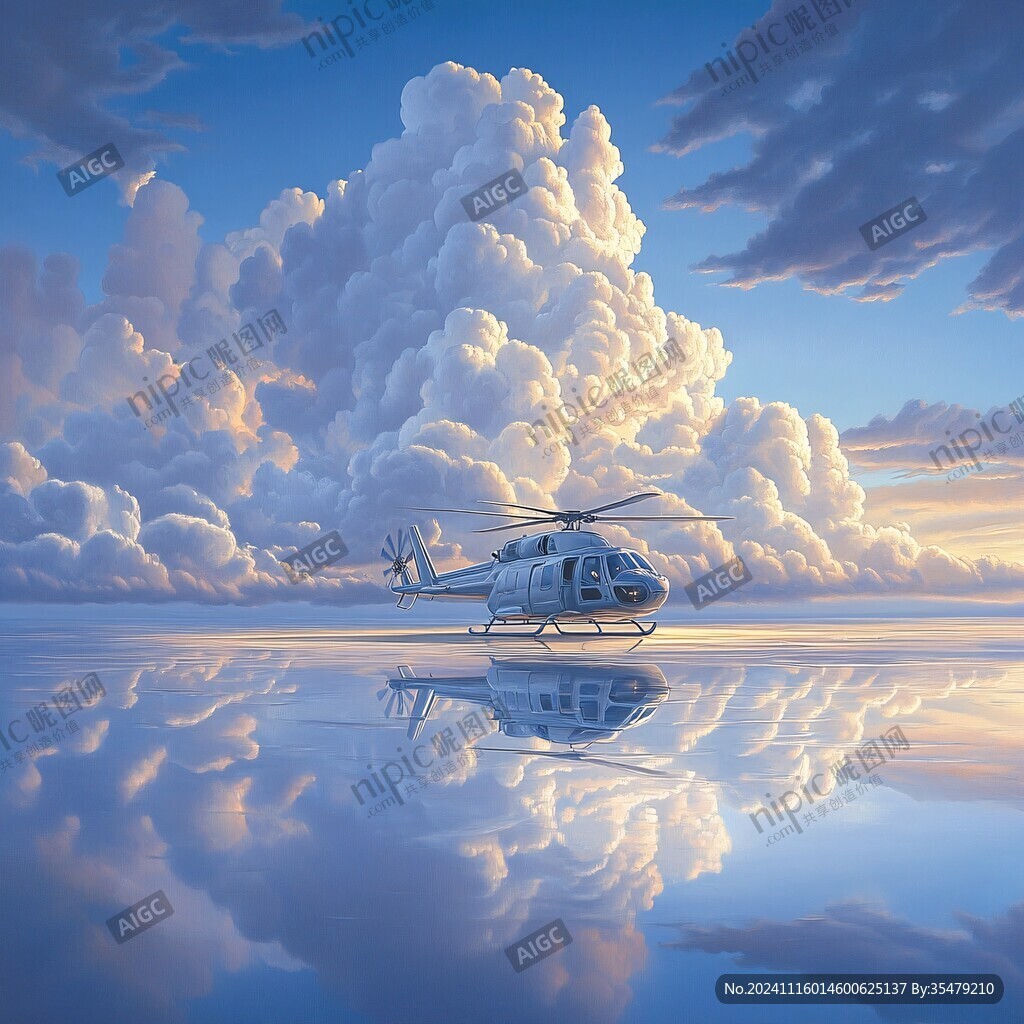 3d云海悬浮小岛