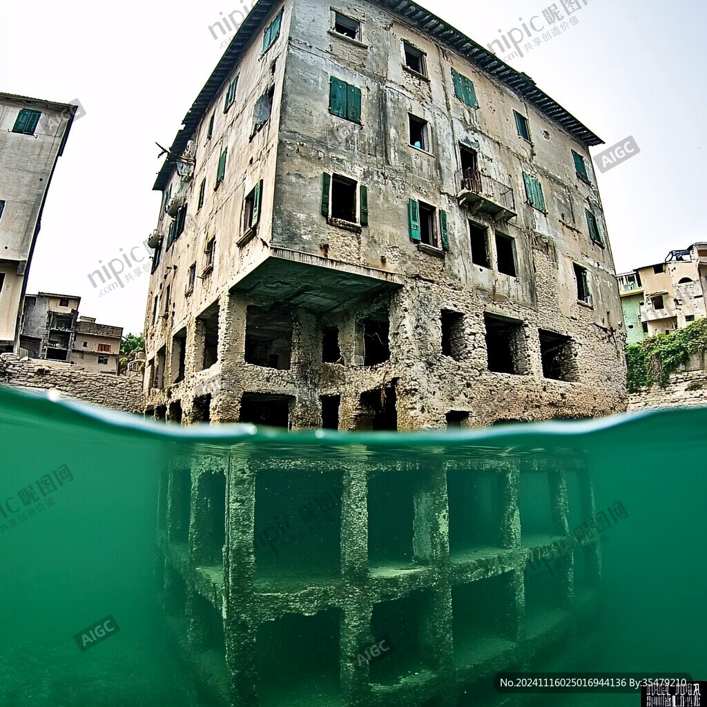 荒废的海岛住房