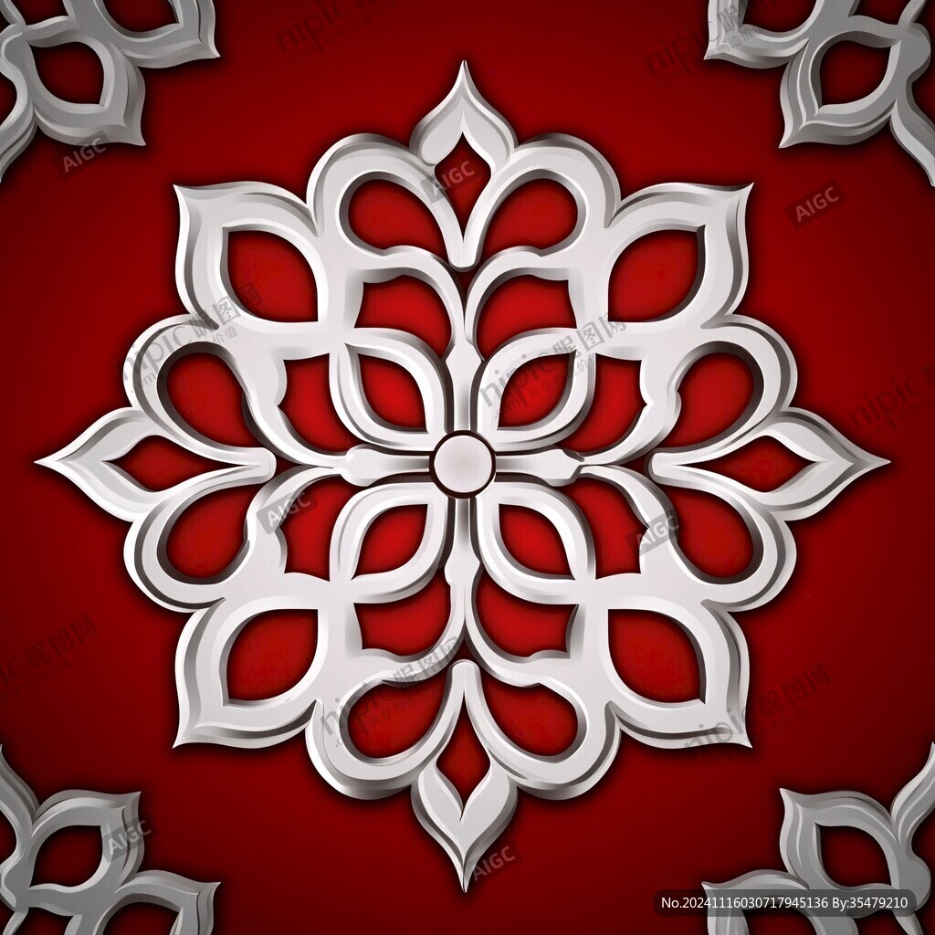 华丽金属花纹