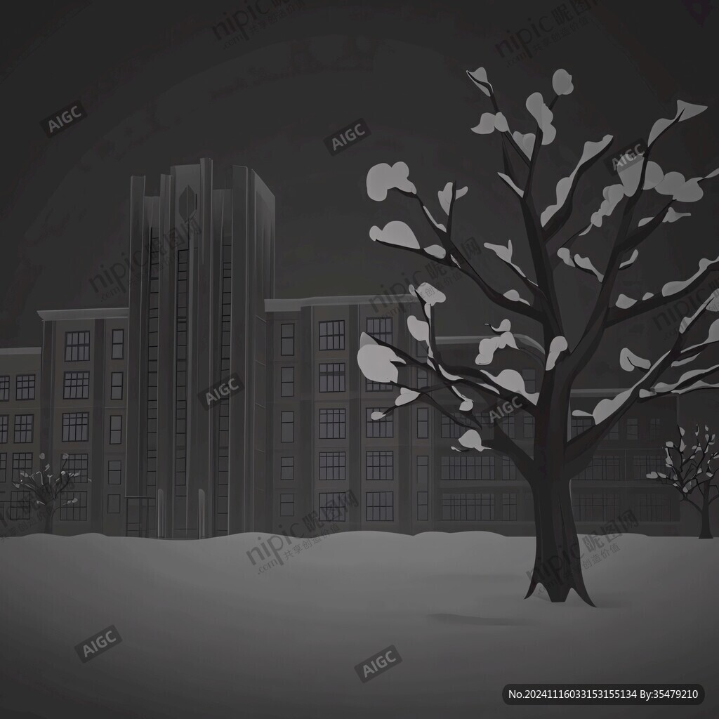 冬季夜晚夜景