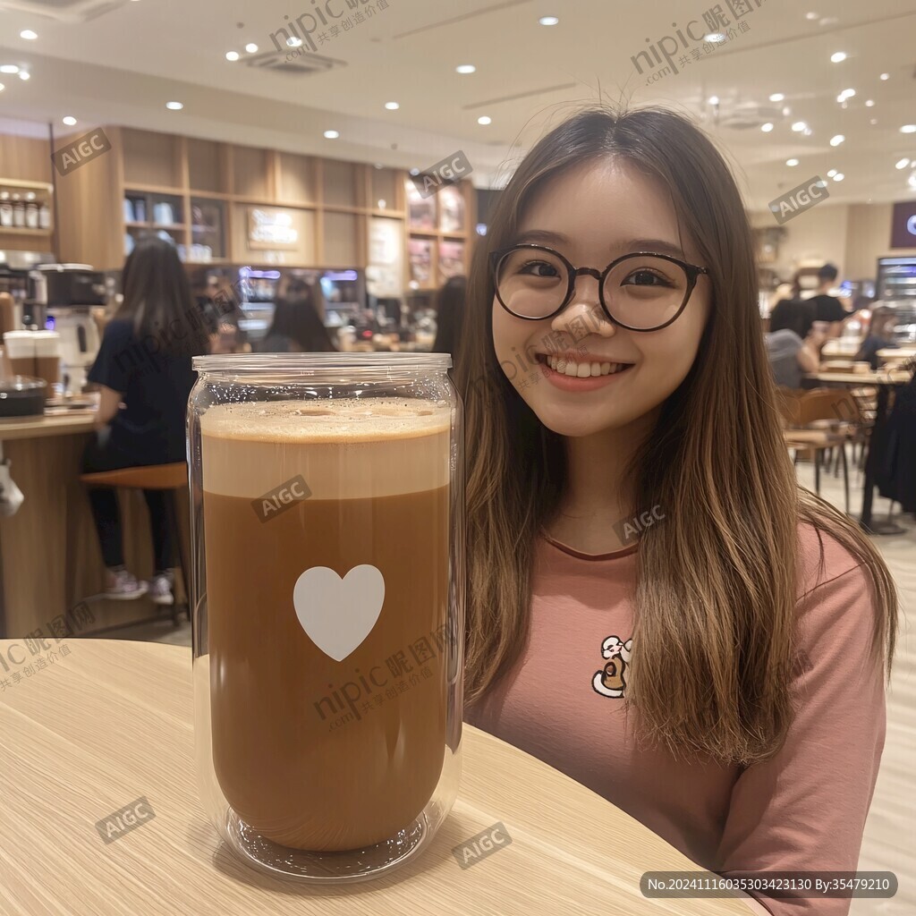 奶茶店小姐姐