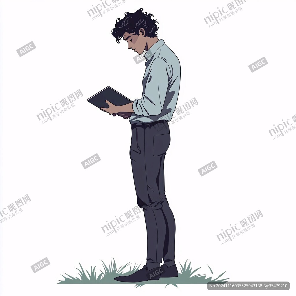 手绘职场男性