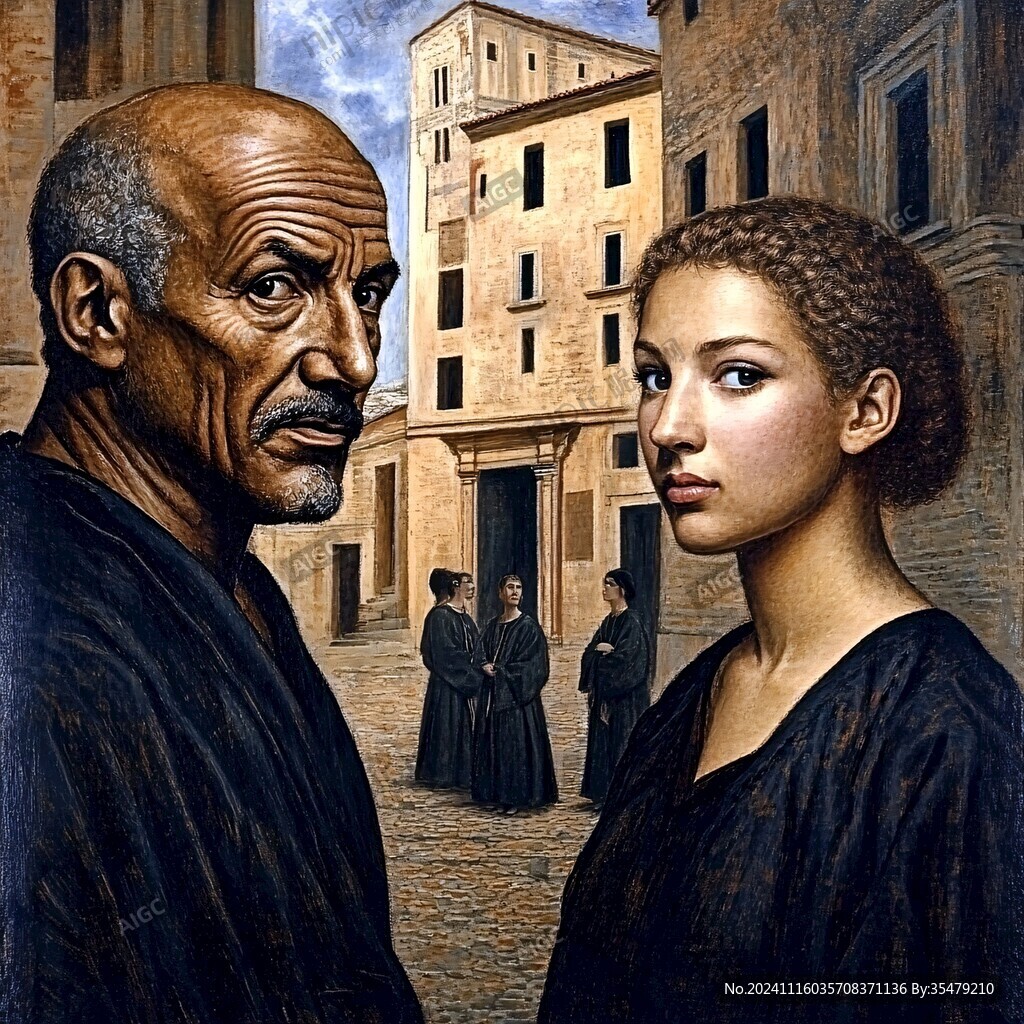 意大利写实油画漫画