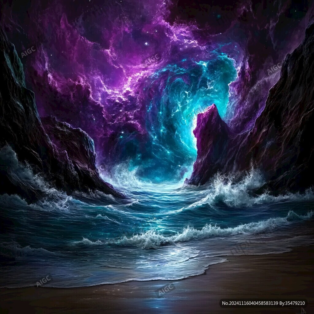 海洋流体画宇宙