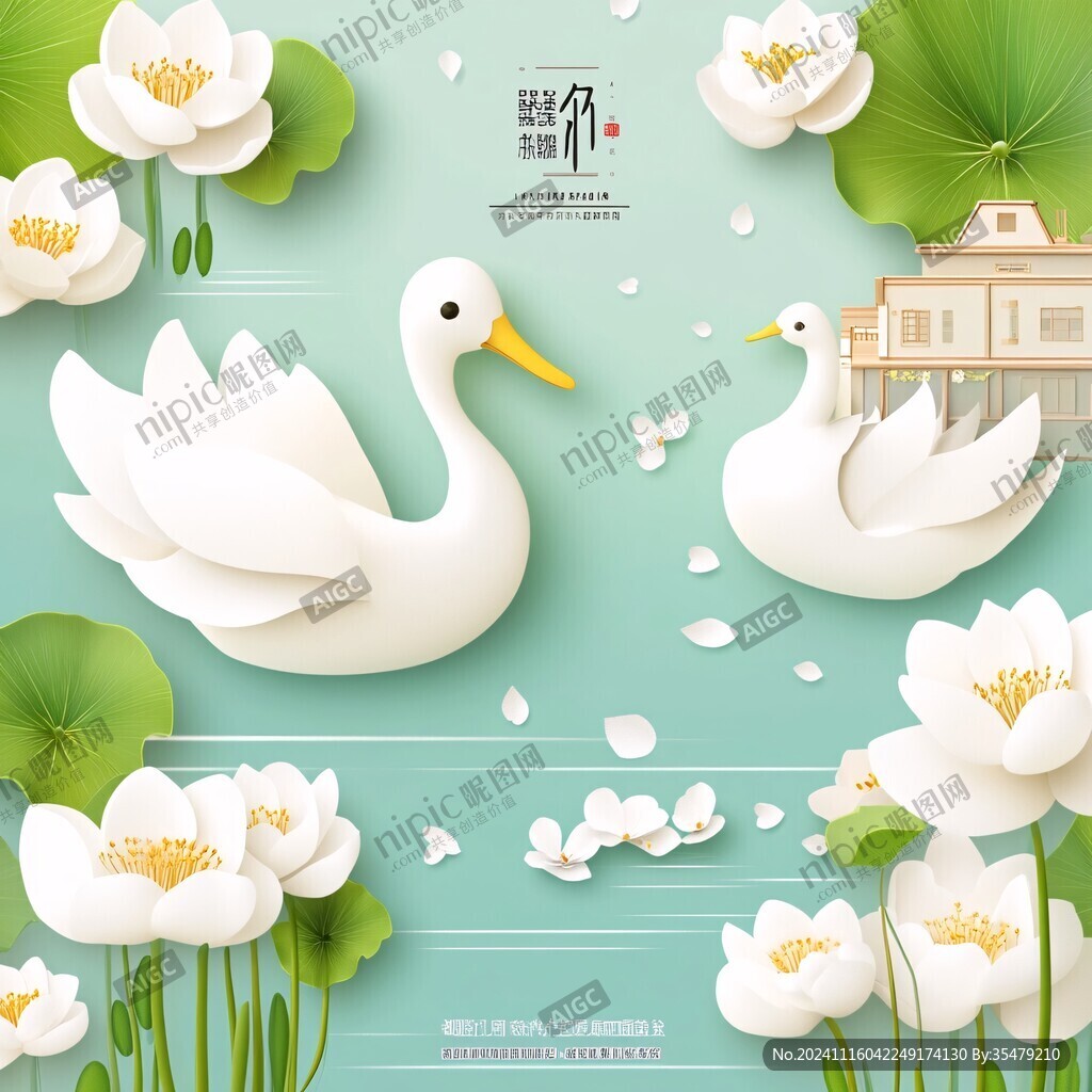 鹅包装插画