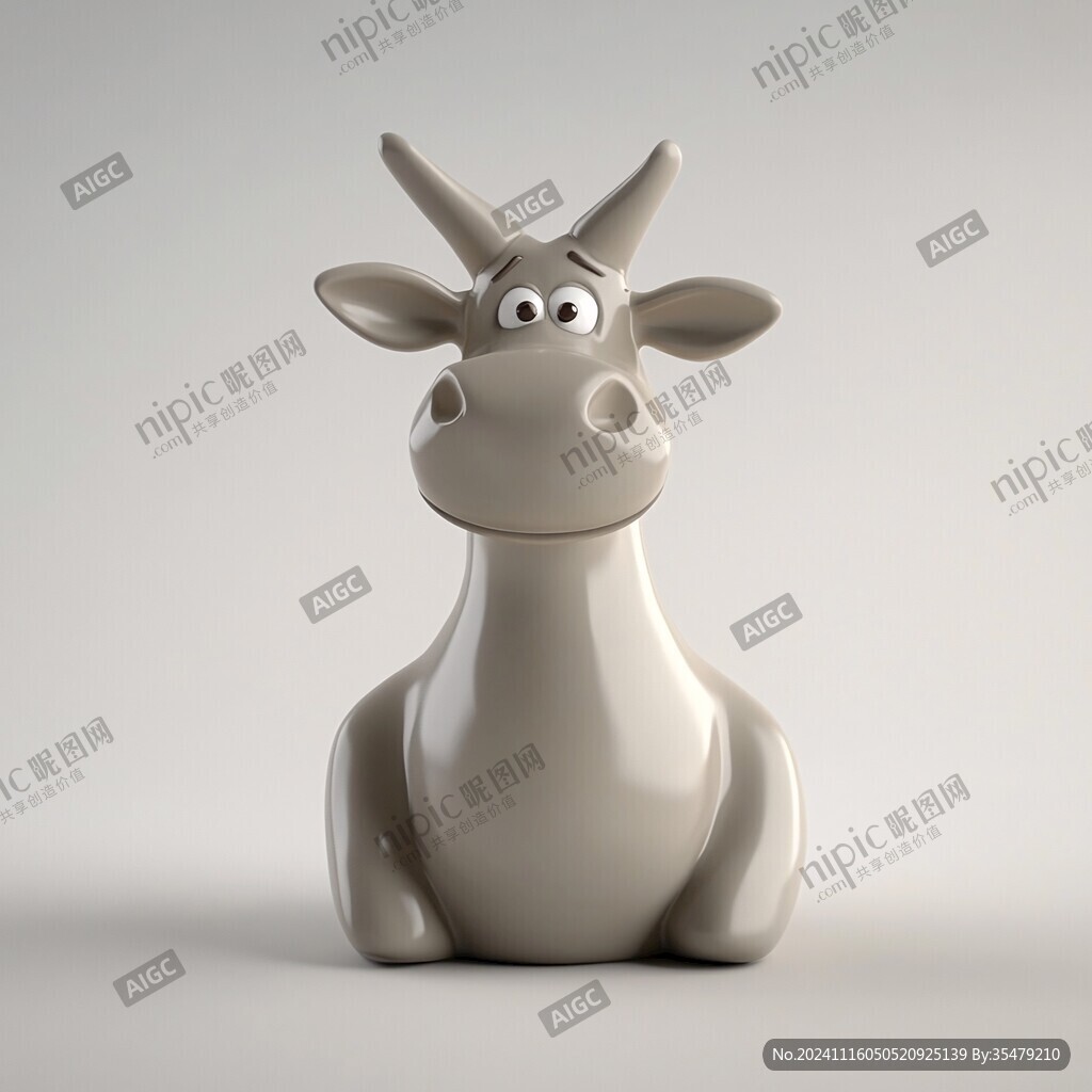 3d卡通牛