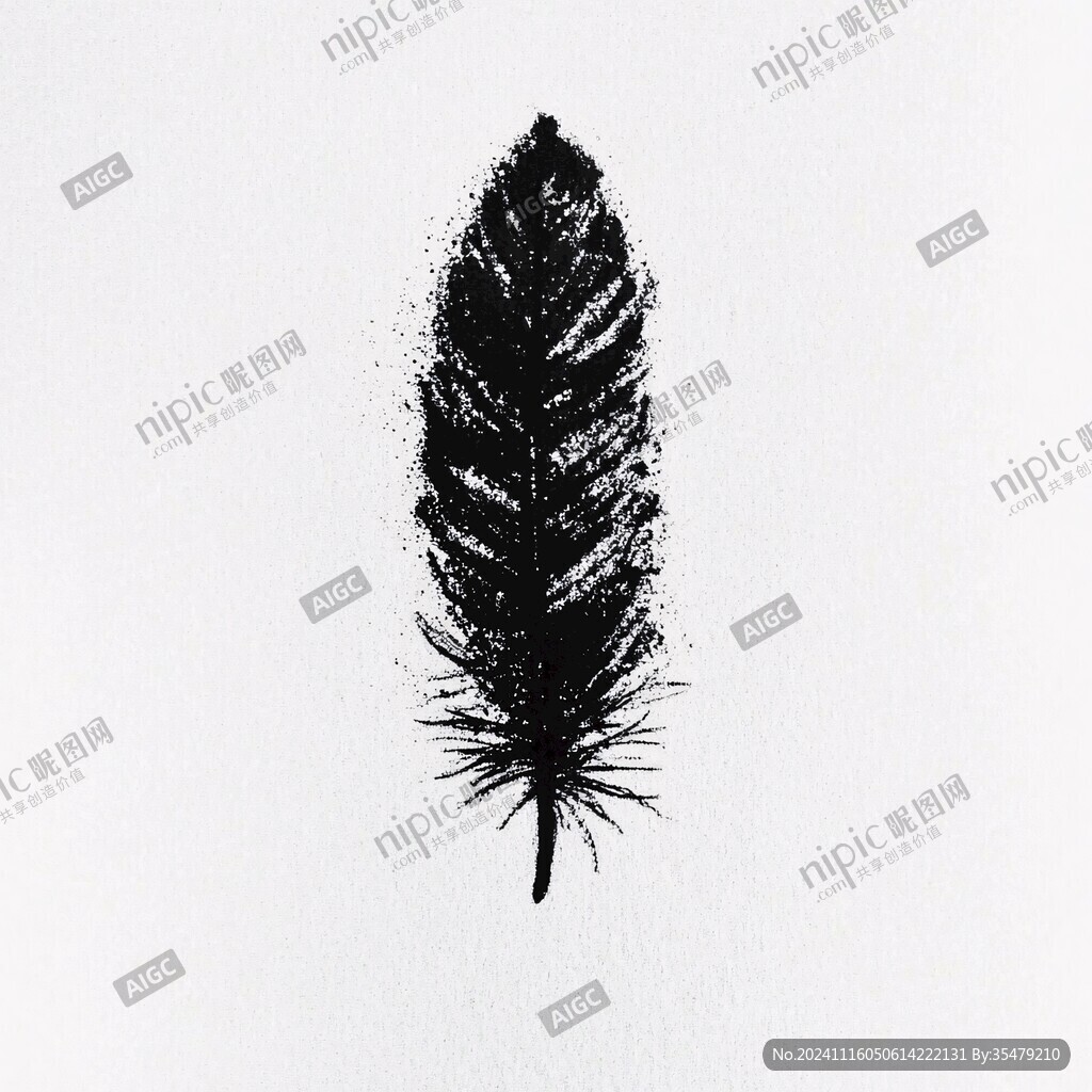 羽毛水墨