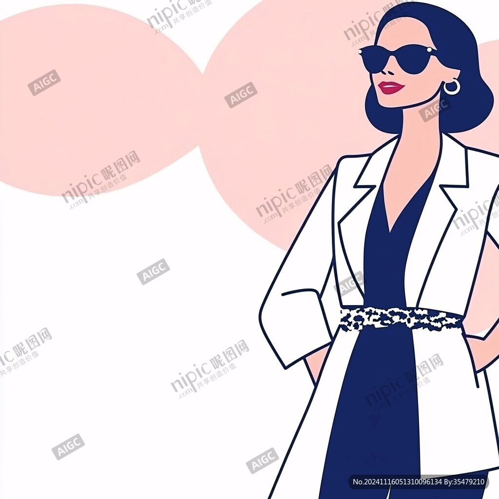女性医生插画