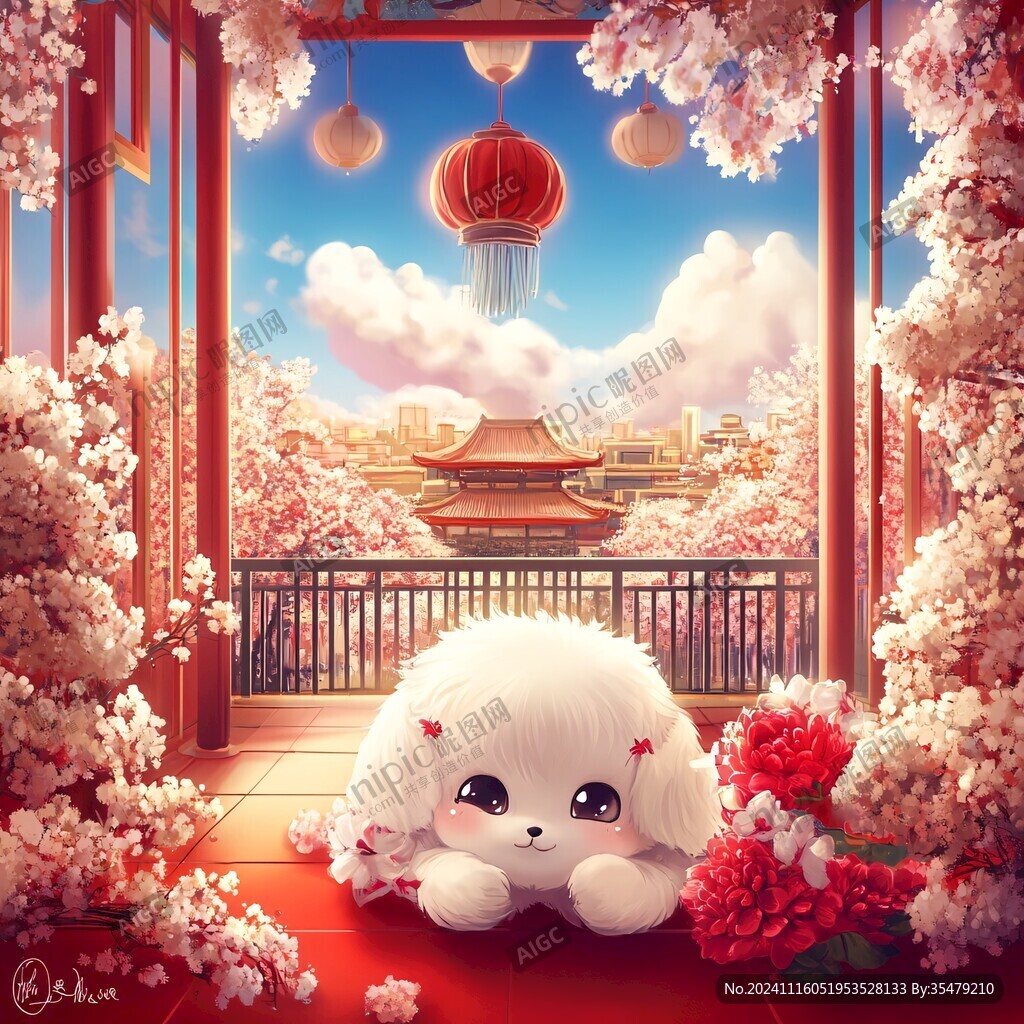 萌图送福