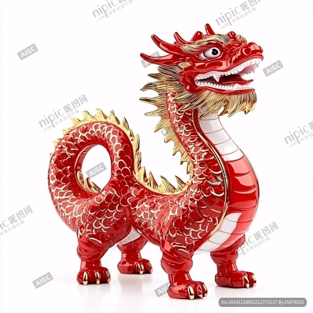 龙年美陈装饰摆件