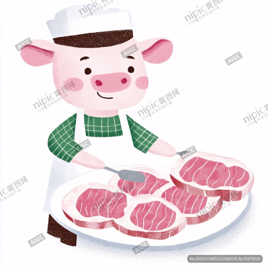 五花肉插画