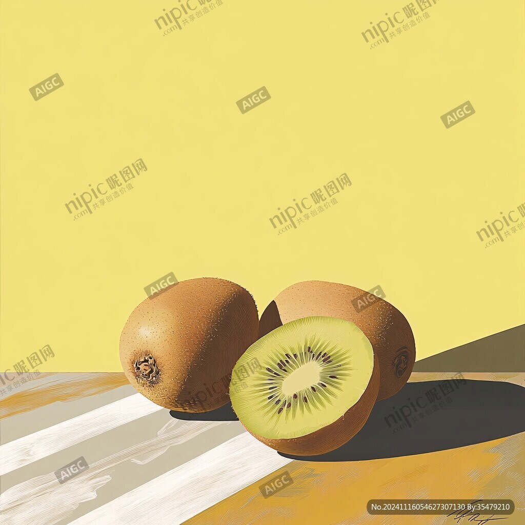 奇异果插画