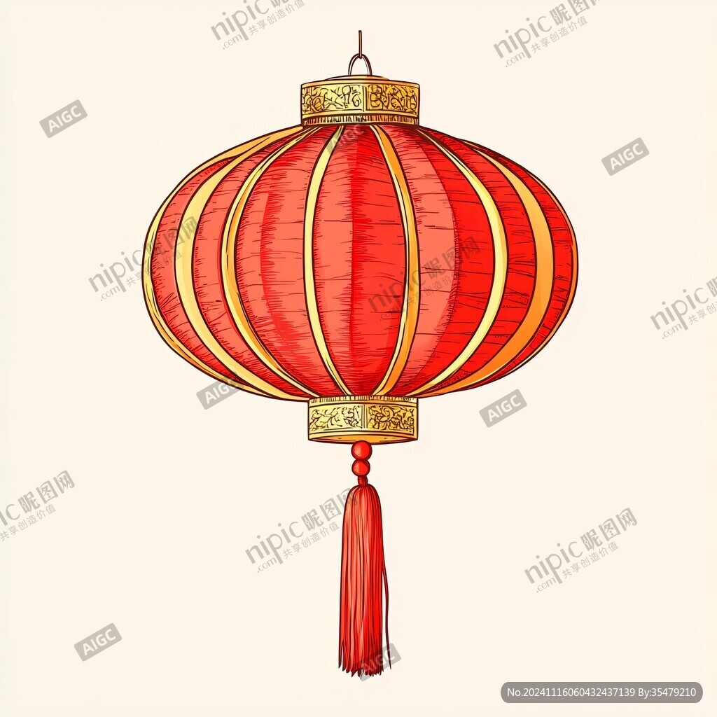 鼠绘灯笼