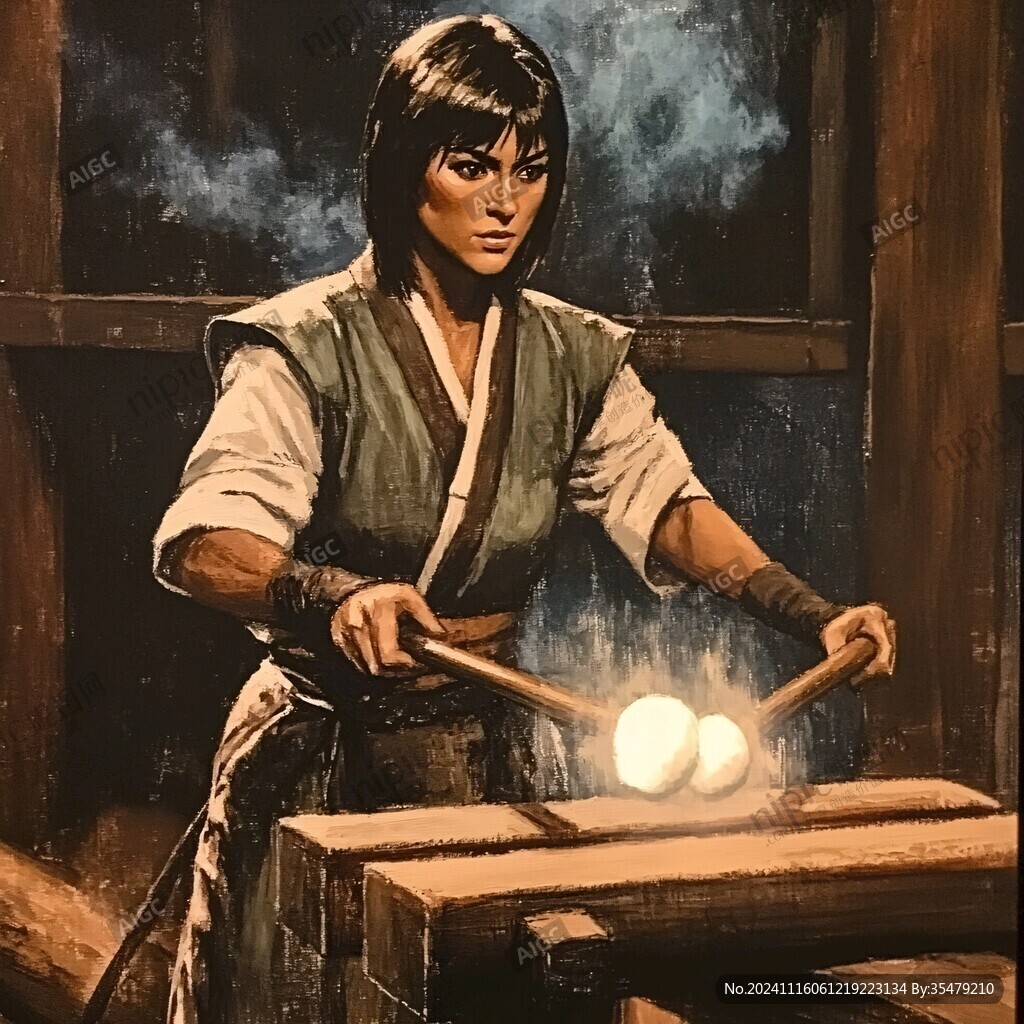 篾匠蜡像