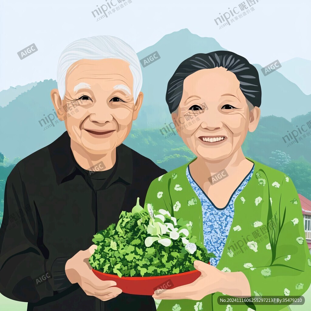 老年人插画