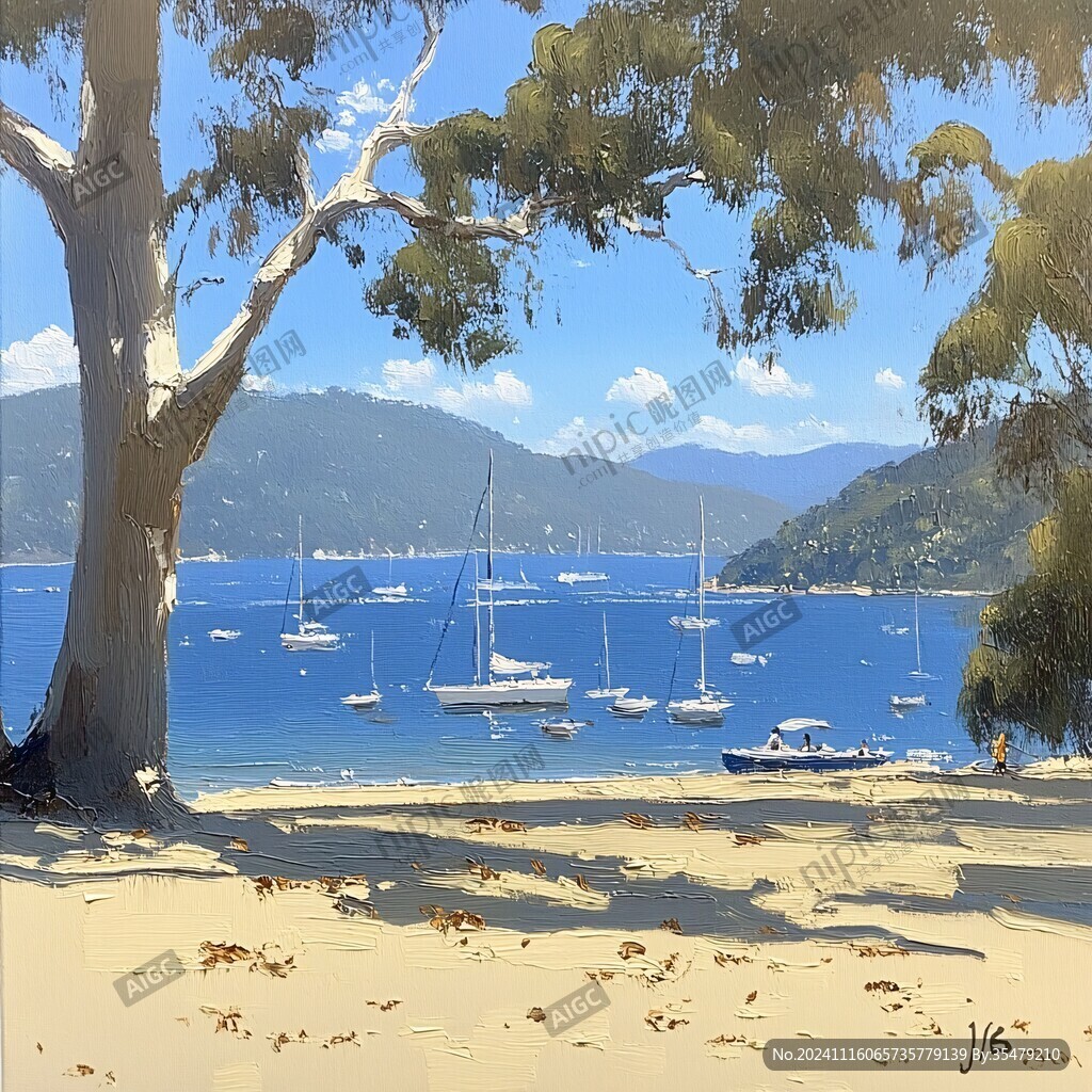风景厚涂