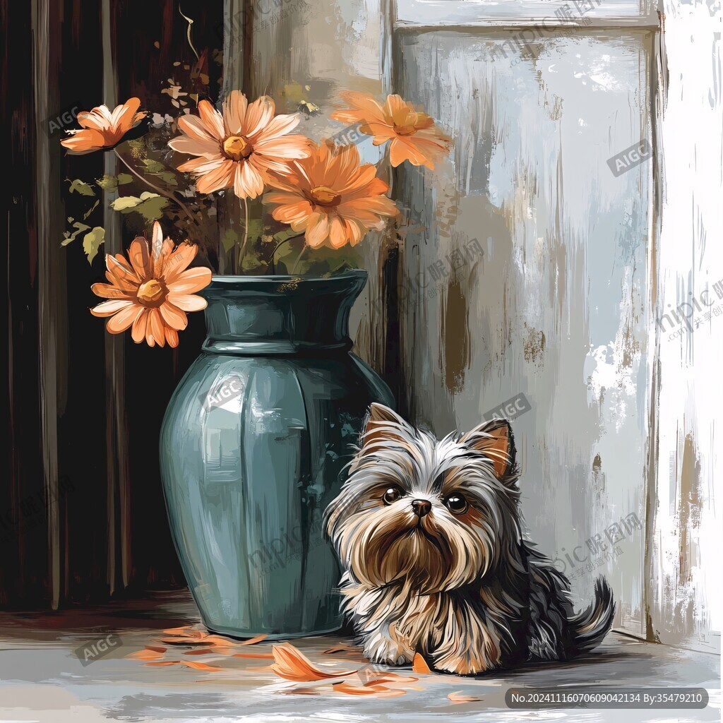 花瓶与猫