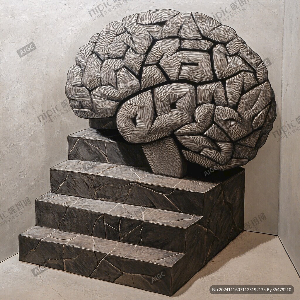 3d创意岩浆木梯板画