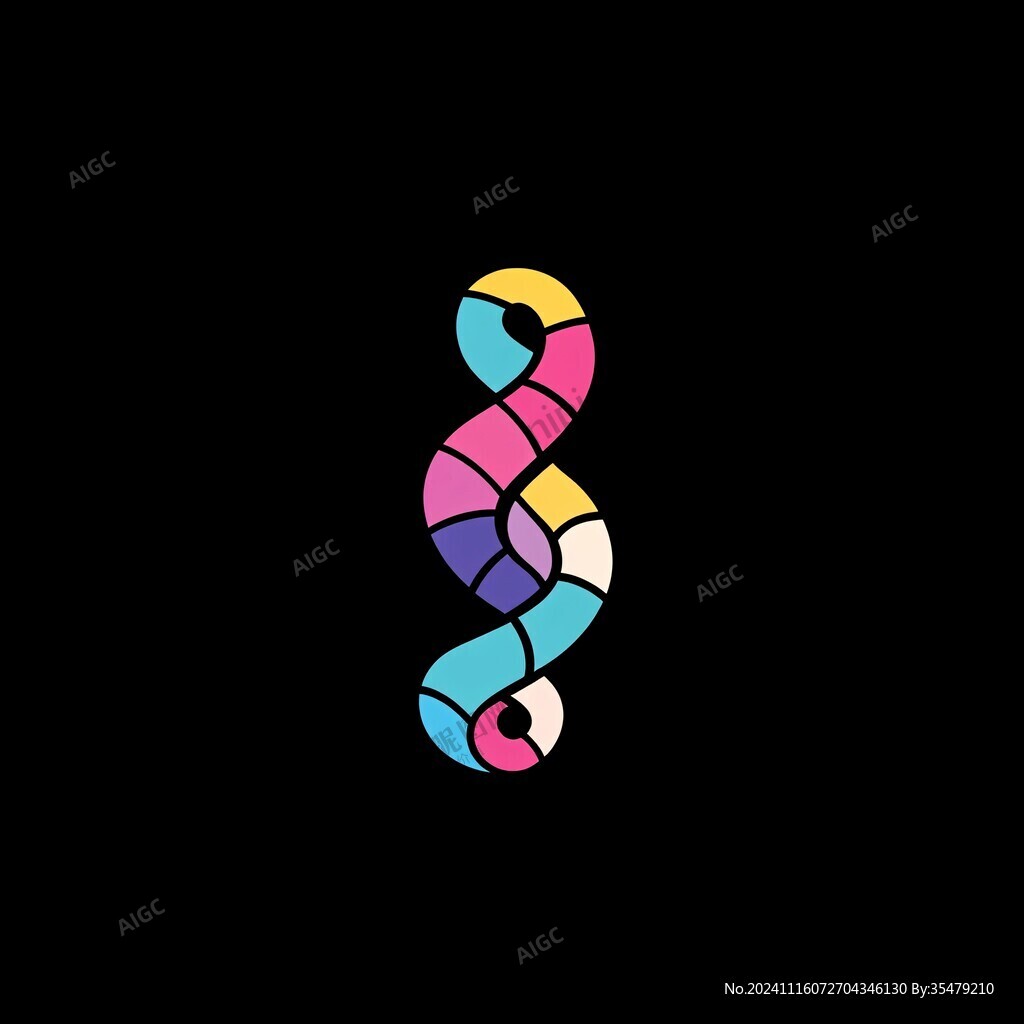 彩色s字母logo