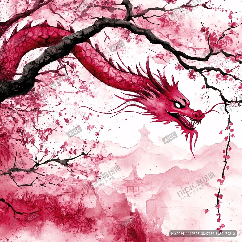 古风龙插画
