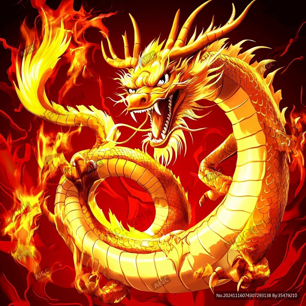 金色龙纹金龙苍龙青龙