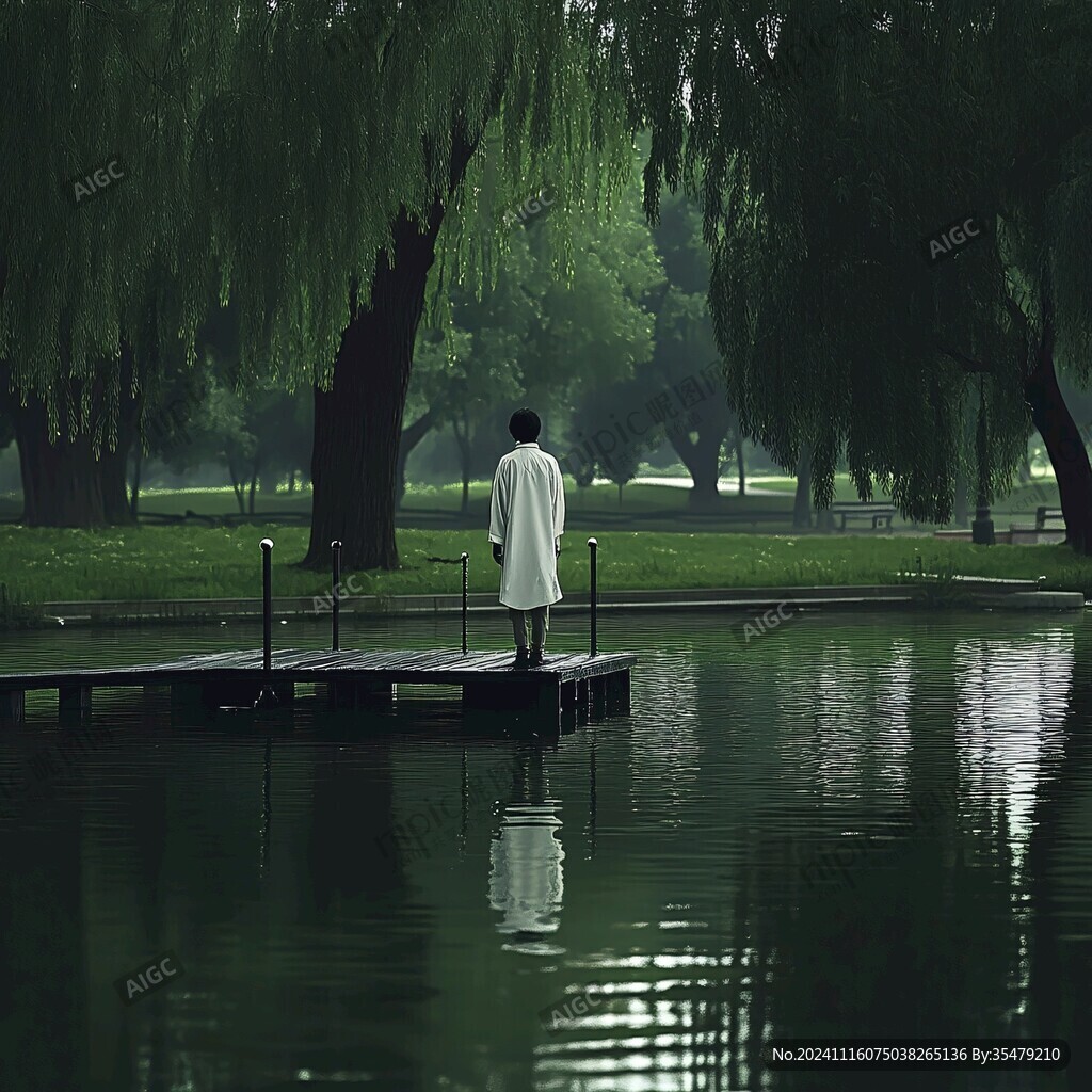 未名湖边