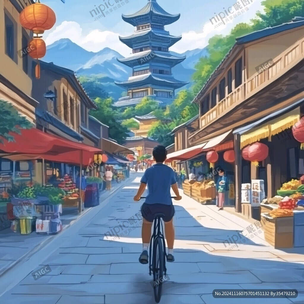 横店插画