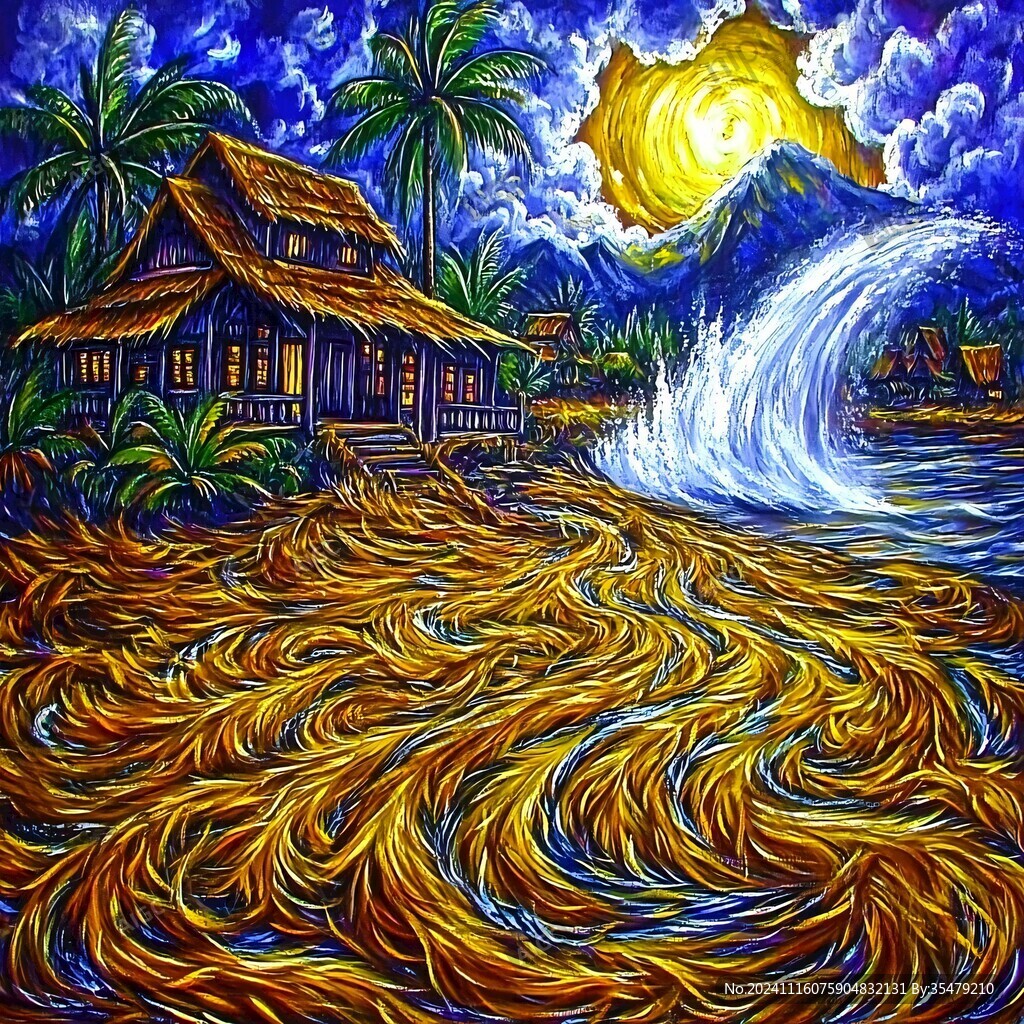 沙画流体画