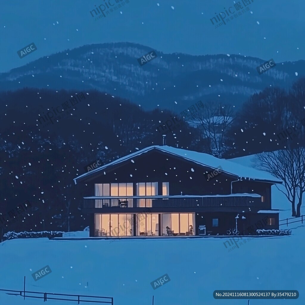氛围感雪景