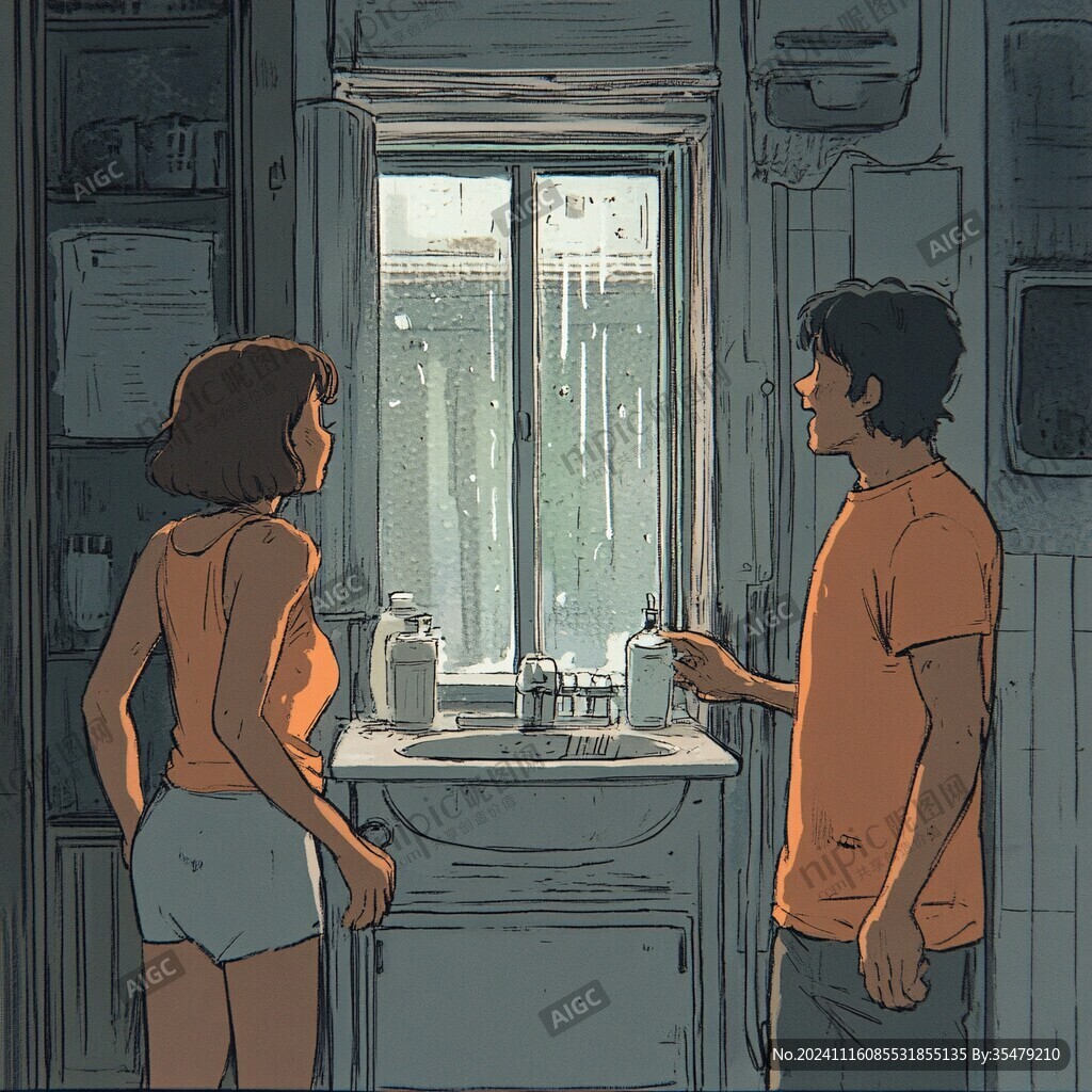 卫生间插画