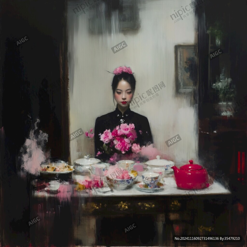 拈花美女