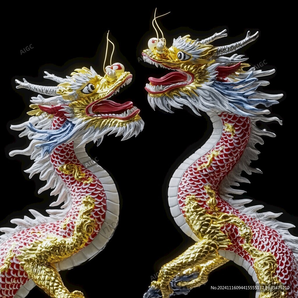 高清双龙图片