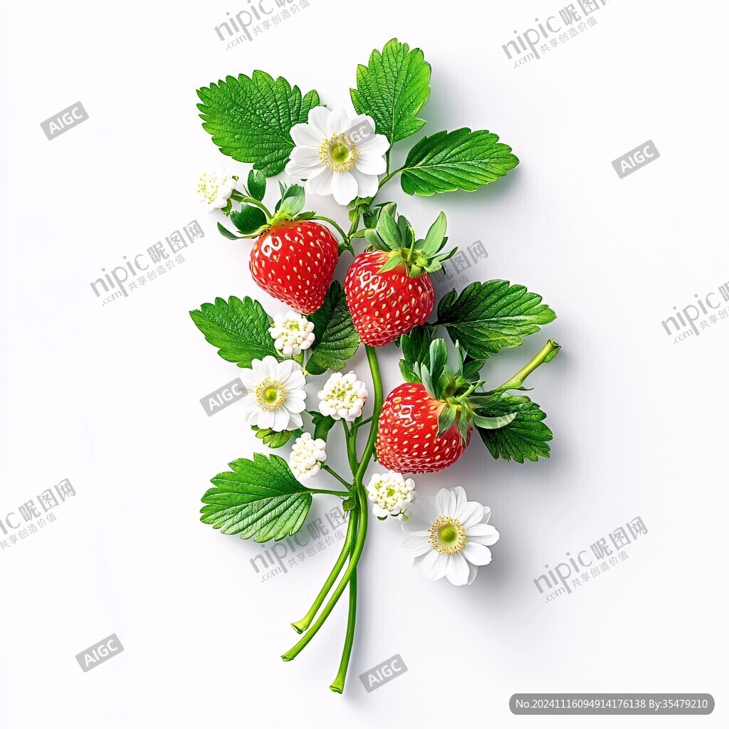 草莓花素材