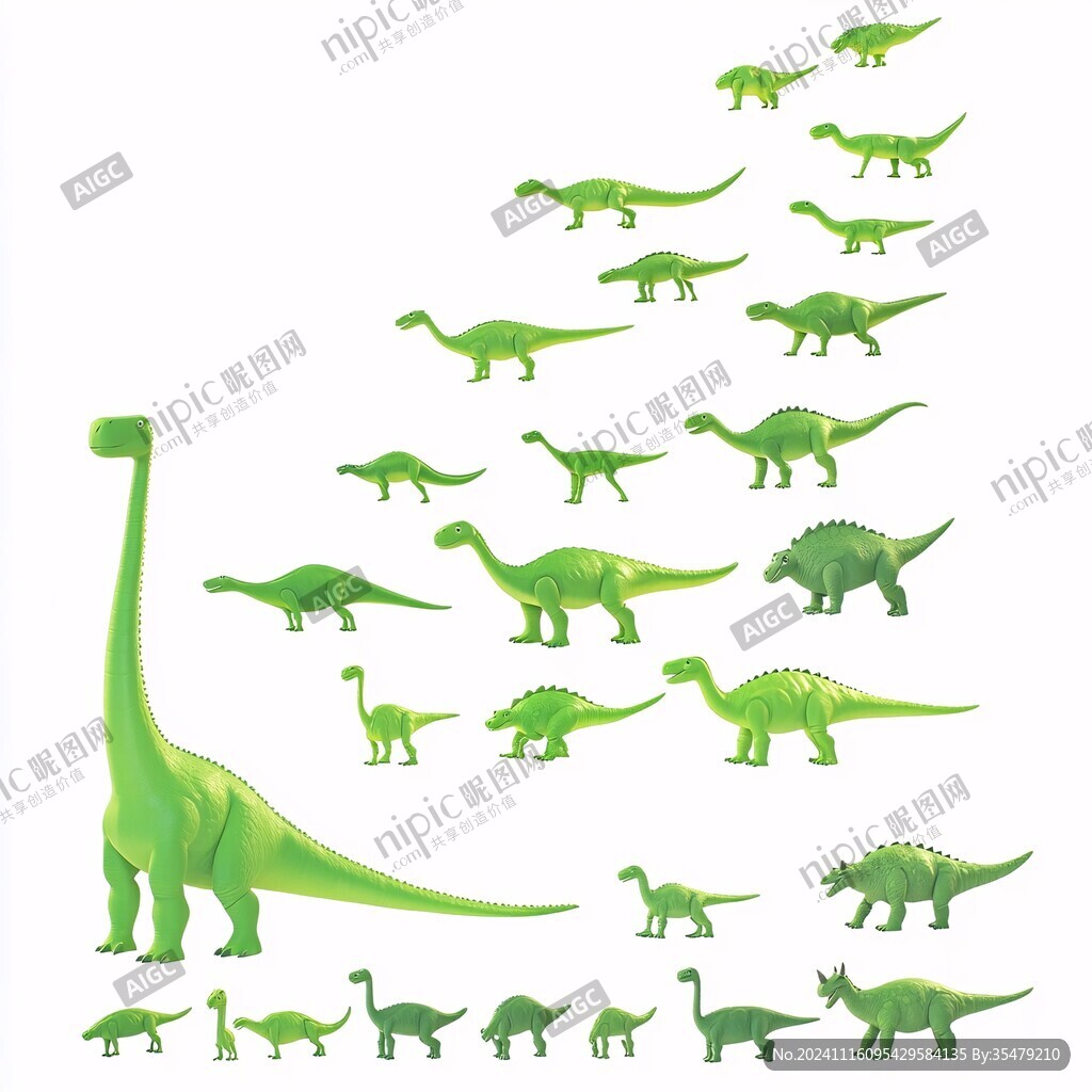 卡通动物恐龙插画