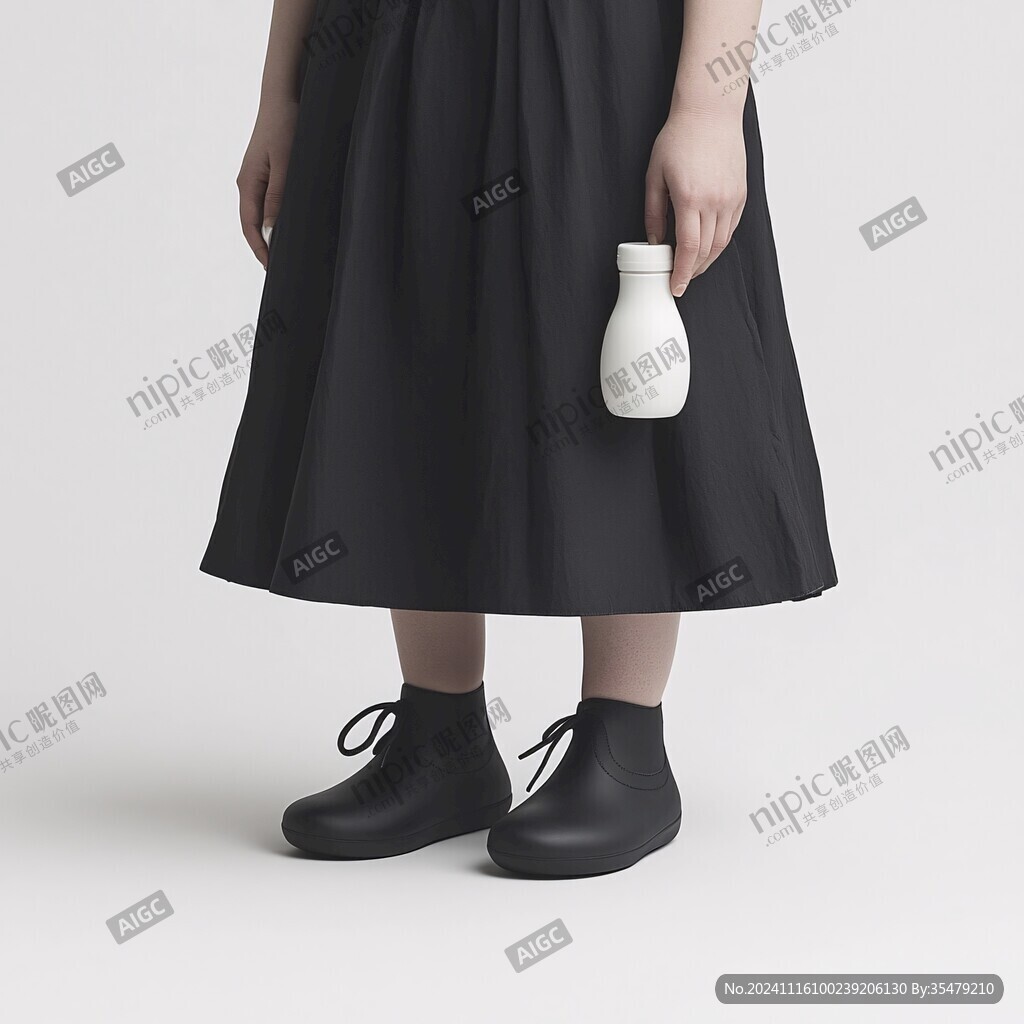 肋纹装饰水瓶