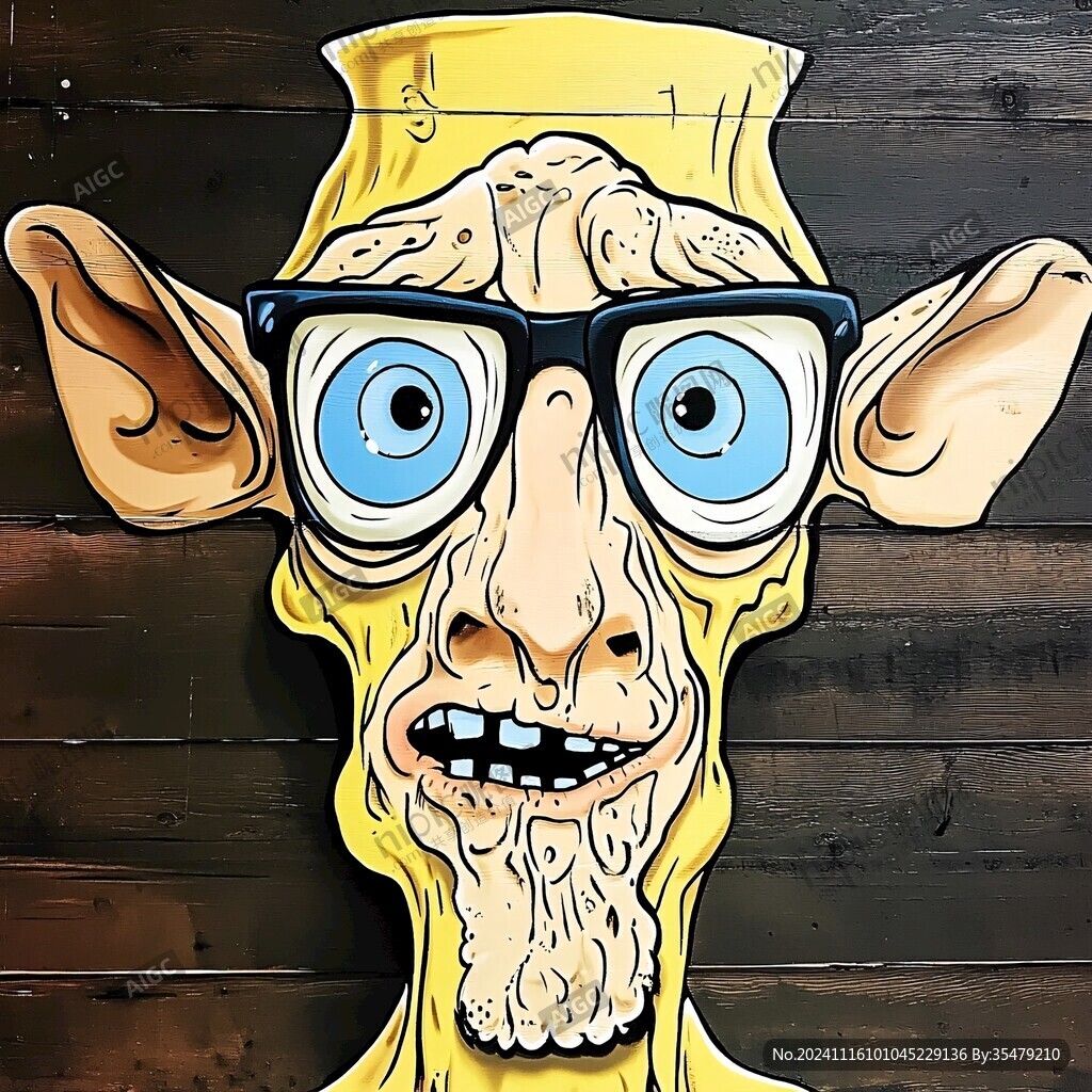 夸张人物插画