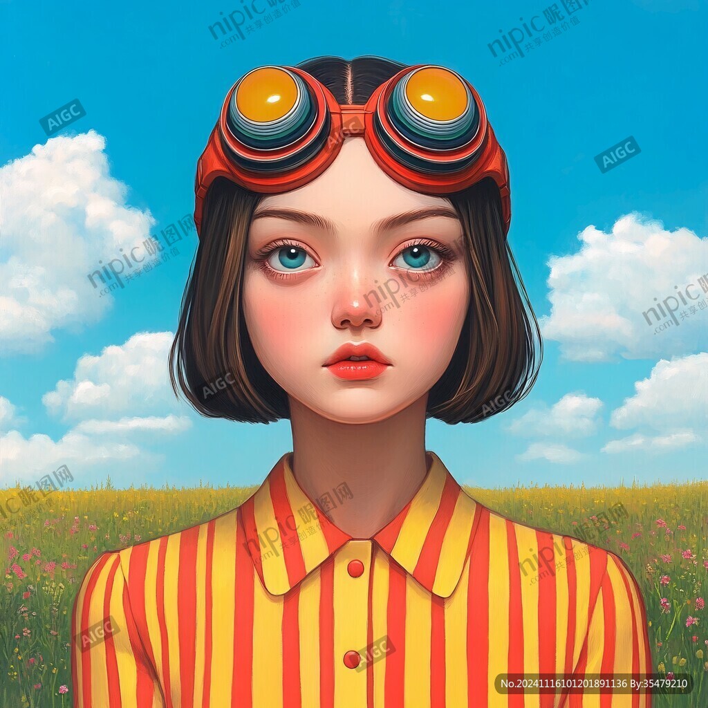 3d效果女孩