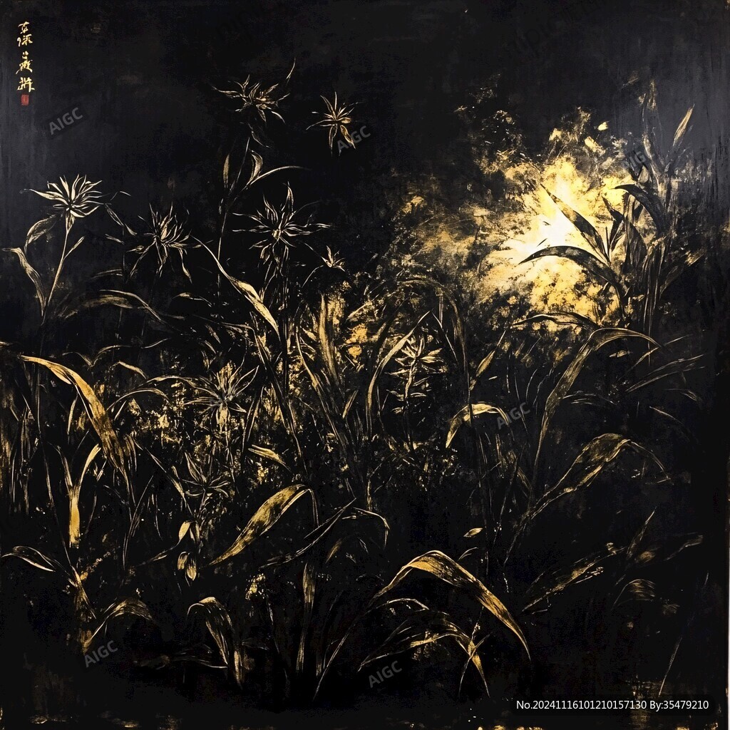 金漆工笔画