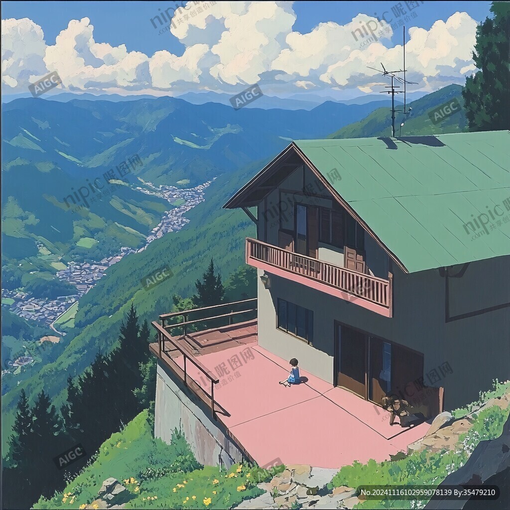 日系风景插画