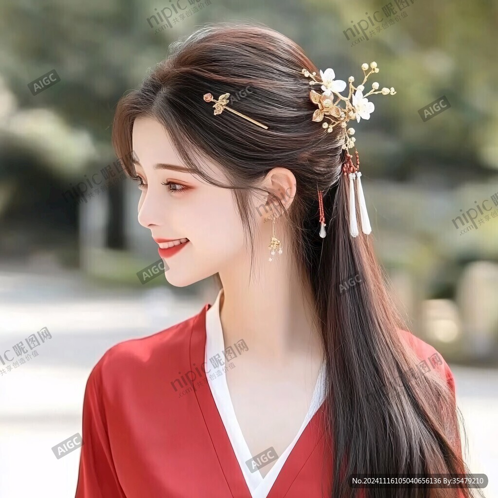 汉服美女发饰