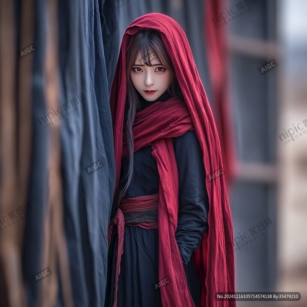 红斗篷红披风