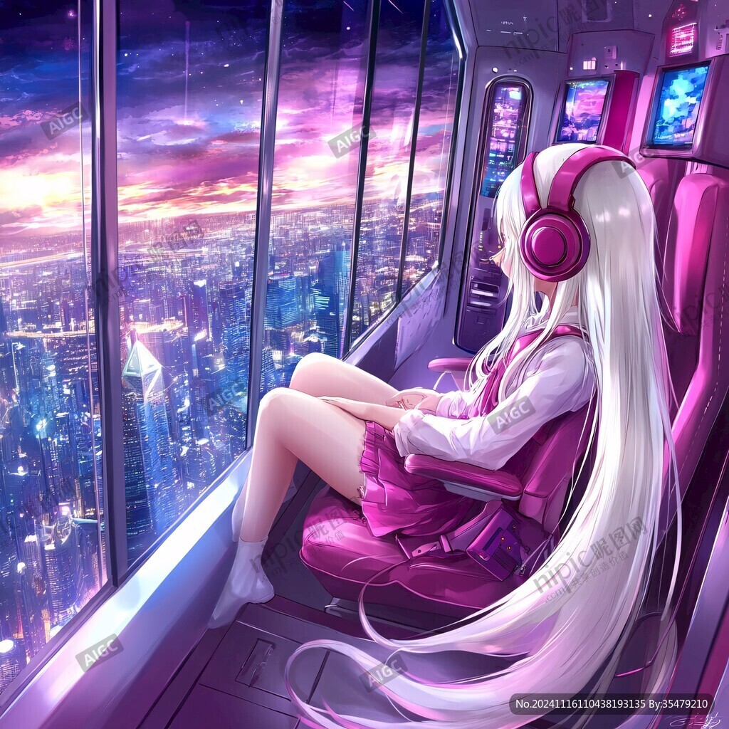 听歌的少女