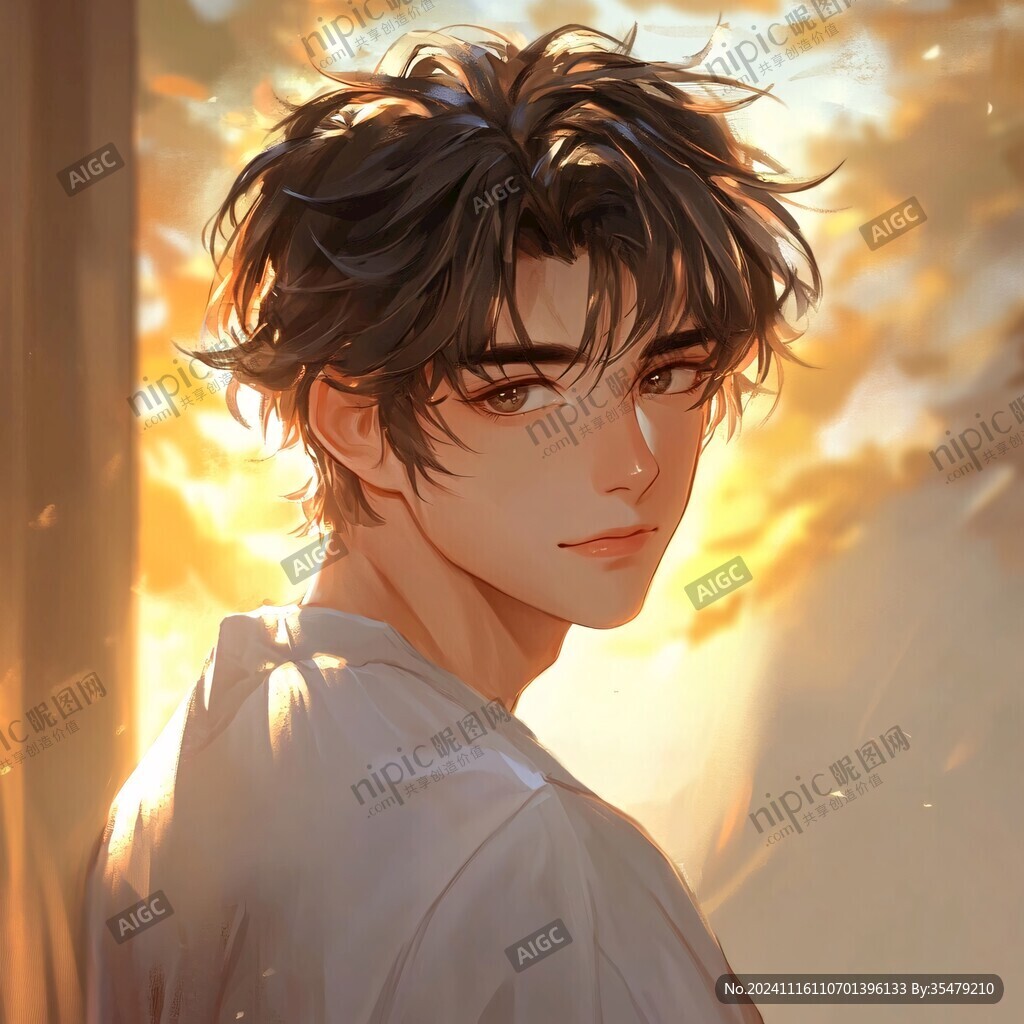 手绘追光的少年
