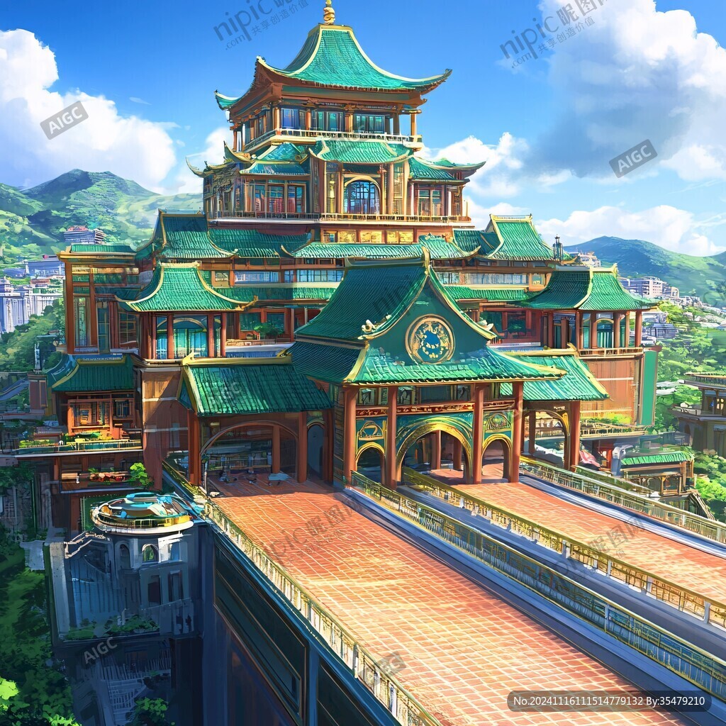 九天楼插画