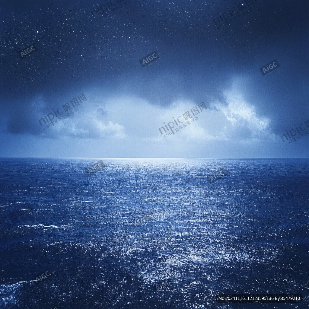 蓝色大气奢华海洋