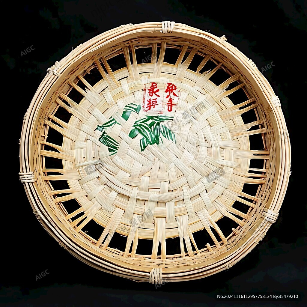 茶叶竹编竹晒盘