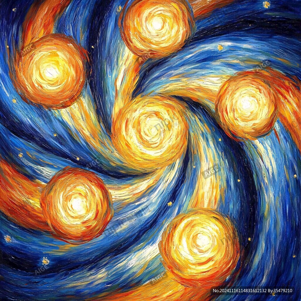 旋涡星空装饰画